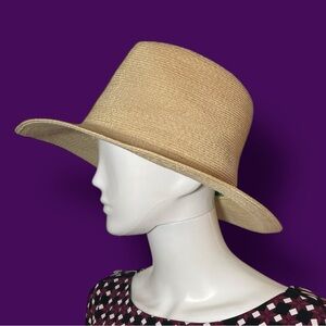 Biltmore Tan Wide-Brim Sun Straw Hat Size Large / X-Large